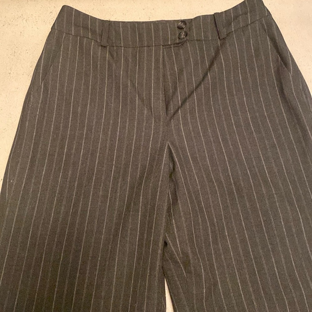 Business flat front slacks with cuff